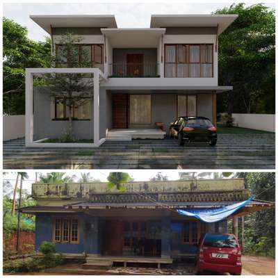 Contact : 9995248212

#HouseRenovation #exterior_Work #HouseConstruction #HouseDesigns #architecturedesigns #kerala_architecture #keralahomedesignz
