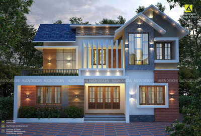 Exterior View
ALIGN DESIGNS 
Architects & Interiors
2nd floor,VF Tower
Edapally,Marottichuvadu
Kochi, Kerala - 682024
Phone: 9562657062