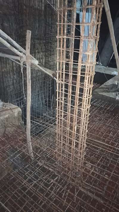 basement column double jaal #steelwork