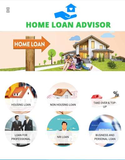 Every customer has a dream of making his own house, we are here to fulfil your dreams with easy procedure and by providing housing loan at your doorstep. If you are looking forward for housing loan please give us a miss call or whatsapp on +917510385499. We help our esteemed customers by providing door to door service by providing them full support with lowest Interest Rate depending Cibil Score. We are doing takeover of loans from one bank to other Bank in lowest Rate of Interest.. We are providing housing loan and Non Housing Loans in whole Kerala.