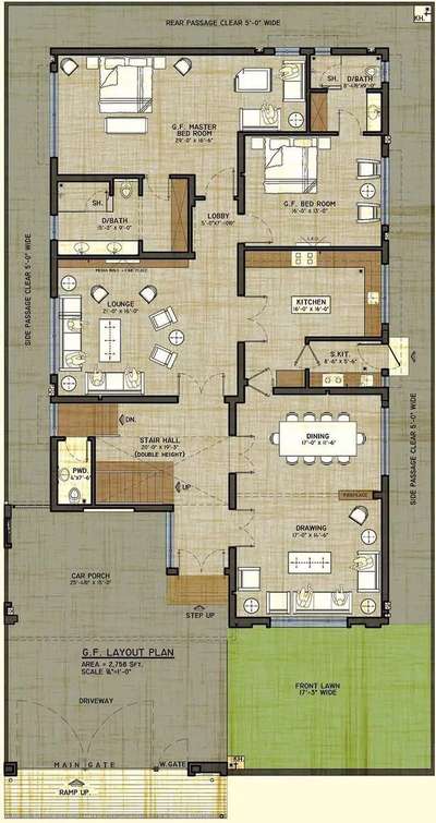 #spaceplanninganddesign  #Architectural&Interior  #renderedplan  #LayoutDesigns