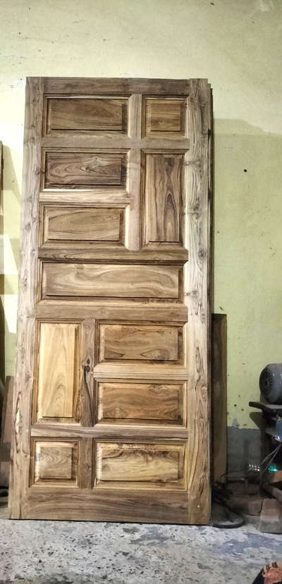 ivory teak wood panel door only wood or labour rate hardware extra