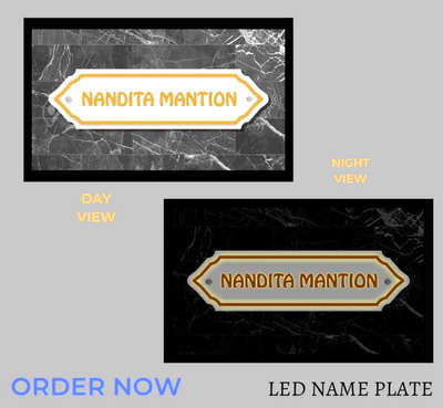 LED nameplate for home 
with warm white light 
 #lednameplate #lednameplates #nameplate