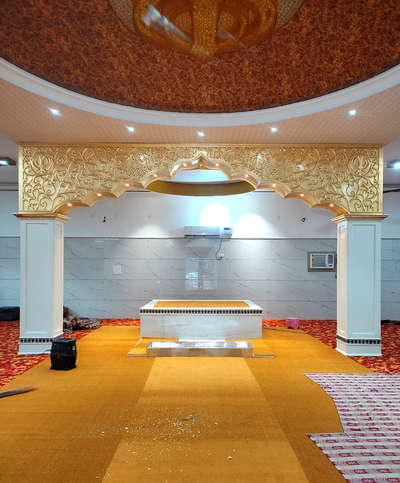 finished gold leafing gurdwara gaziyabad 9971790428