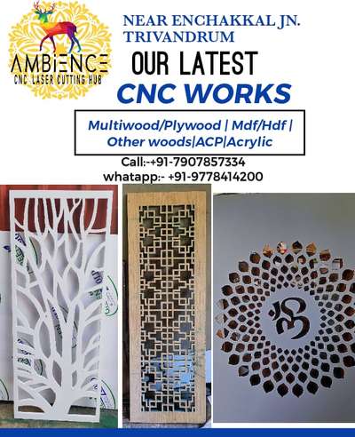For Any CNC cutting ✨️
call : 7907857334