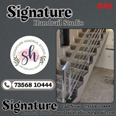 Elevate your spaces with premium stainless steel handrails! ✨ Sleek, durable, and custom-designed for perfection. 🏡⚡                        📍 Perukavu, Thiruvananthapuram, Kerala.
#SignatureHandrailStudio #StainlessSteelHandrail #ModernDesign