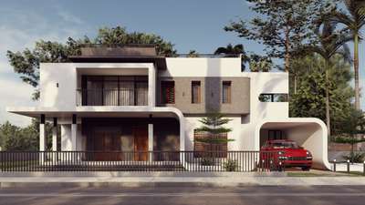 📍Location:Kollam
    Area : 2589 sqft

 #keralamodernhouses #keralastyle  #exteriordesigns  #curvedesign  #kollamdesigner