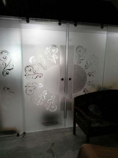 sliding tafan glass partition