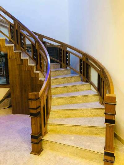 DRS WOODEN STAIRCASE HANDRAILS - TRISSUR 790917150