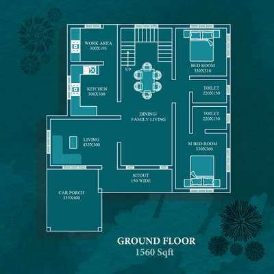 Floor Plan, 1560 Sqft

#FloorPlans #2BHKPlans #WestFacingPlan #KeralaStyleHouse #2DPlans #keralaarchitectures #2D_plan #Kottayam #kerala