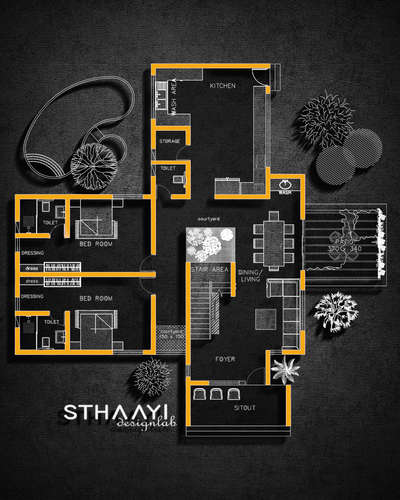 Semi-Contemporary Home Plan 🏡 3BHK | 2858 sq.ft |
Area : GF - 1782 sq.ft
Area : FF - 1076 sq.ft
Total Area : 2858 sq.ft
Design: @sthaayi_design_lab 

Ground Floor 
● Sitout 
● Living 
● Foyer
● Courtyard 
● 1Master Bedroom attached with Dressing ,Work Space
● 2nd Master Bedroom attached with Dressing ,Work Space
● Dining 
● Kitchen with Breakfast Counter
● Store room
● C-Toilet
● Patio

First Floor
● Upper Sitting area
● 1Master Bedroom attached with Dressing ,Work Space
● Balcony 
● Corridor 
● Open Terrace for Laundry Purpose 
●Provide Living,Courtyard, Dining View from First Floor.
.
.
.
#instareels #instatrend #indianarchitecture #instatrending #3dsmaxvray #3dsmaxrender #3dvisualization #3dsmax #coronarendering  #exteriordesign #exteriorvisualization #interiorideas #interiorvisualization #3dsmaxrender #3dsmaxvray #3dvisualization #3dsmax #coronarender #vrayrendering #3dsmaxdesign #architecture #architecturelovers #architectural #interiordesigner #modern #modernideas #exteriorvisua