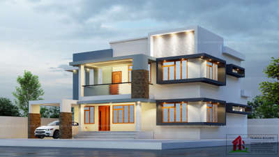 #exteriors  #exteriordesigns  #modernhome  #modernarchitect   #kerala_architecture  #KeralaStyleHouse  #keralastyle
