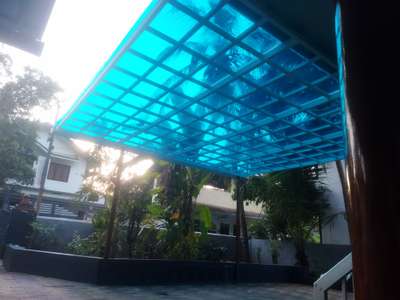 3mm #porch  #car_porch #PolycarbonateSheetRoofing  #sheetwork