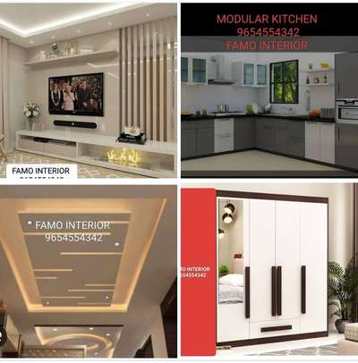 MODULAR KITCHEN, ALMIRA, TV UNIT, FALSE CEILING,
TERRACE, ROOM ALL INTERIOR WORK