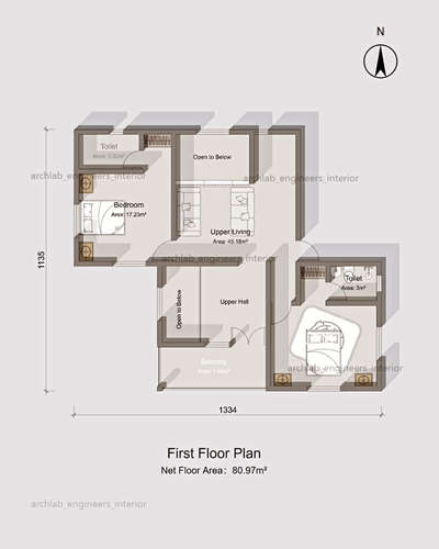 South facing Plan, Two Storied
2340 sq ft