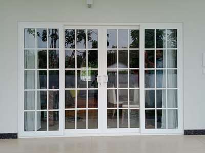 uPVC sliding door with Georgian bar design