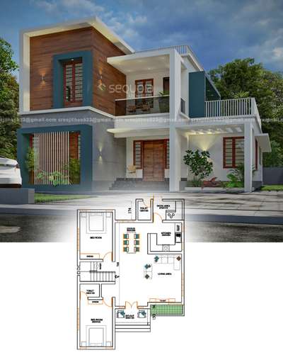4bhk
1800 sqft.
location - varandarappilly
plan and design by #sequoia_arch_studio  #architecturedesigns  #KeralaStyleHouse  #exteriordesigns #FloorPlans