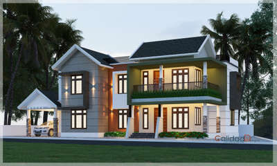 #ElevationHome  #KeralaStyleHouse #HouseDesigns #veed #keralastyle #MixedRoofHouse #ElevationHome