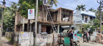 concrete works in progress @ kollam, madannada