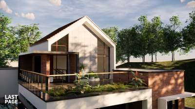 Front View II - Modern Villa Design, Kannur.  www.lastpage.co