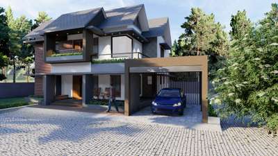Proposed Residence at Mallappally, Kottayam District.
Area: 2800 sq. ft