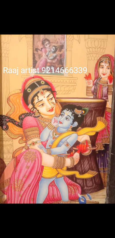 Wall painting in Moradabad Uttar Pradesh. I am doing all types of traditional paintings like miniature painting canvas painting wall painting etc.
 #WallPainting  #muralpainting  #miniature  #mugalart  #traditionalhomedecor  #paintingonwall  #AcrylicPainting  #artwork  #artechdesign  #arts