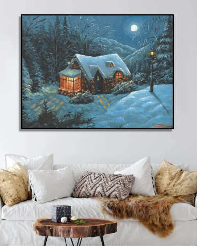 Christmas Cottage Oil Painting

 #InteriorDesigner #oilpainting #HomeDecor #naturehome