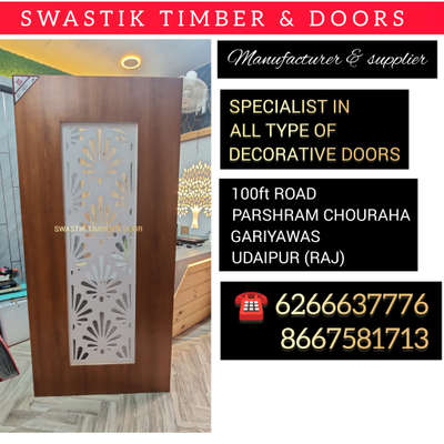 MANUFACTURE ALL TYPE OF DESIGNER DOOR IN PREMIUM QUALITY
☎️6266637776 / 8668581713
📍100ft road parshuram chouraha gariyawas UDAIPUR (RAJ)
 #udaipur  #udaipurblog #udaipur  #udaipurconstruction  #udaipur_architect  #udaipurfurnitures  #udaipurdiaries  #udaipurlakecity  #udaipurinstagrammers  #udaipurinteriordesigner@gmail  #udaipurinteriordesigner@gmail  #udaipurinterior  #udaipurite  #udaipurite  #udaipurinteriordesigne  #udaipurcity