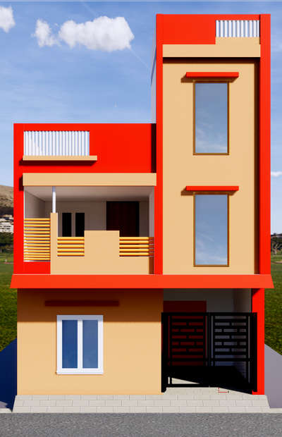 Front Elevation at 1000rs 

#3d #House #bungalowdesign #3drender #home #innovation #creativity #love #interior #exterior #building #builders #designs #designer #com #civil #architect #planning #plan #kitchen #room #houses