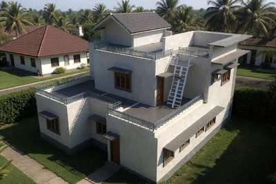 home exterior 3D render  #exteriordesigns #RoofingIdeas #terrace