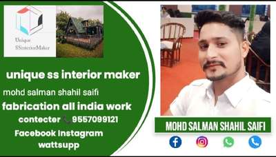 unique ss interior maker 🏗️🧲this is my busiting card my #claints #contect me # kerala all over india work trending work 🤝🌏🇮🇳👈