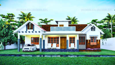 single floor exterior design  #exteriordesigns  #exteriordesing  #exterior3D  #ExteriorDesign  #exterior  #exterior_design  #stilt+4exteriordesign  #exteriorvideo  #exteriorpainting  #interiordesignkerala  #keralaarchitectures  #keralahomestyle  #keralahomestyle  #keralahomeinterior  #kerala_architecture  #keraladesigns