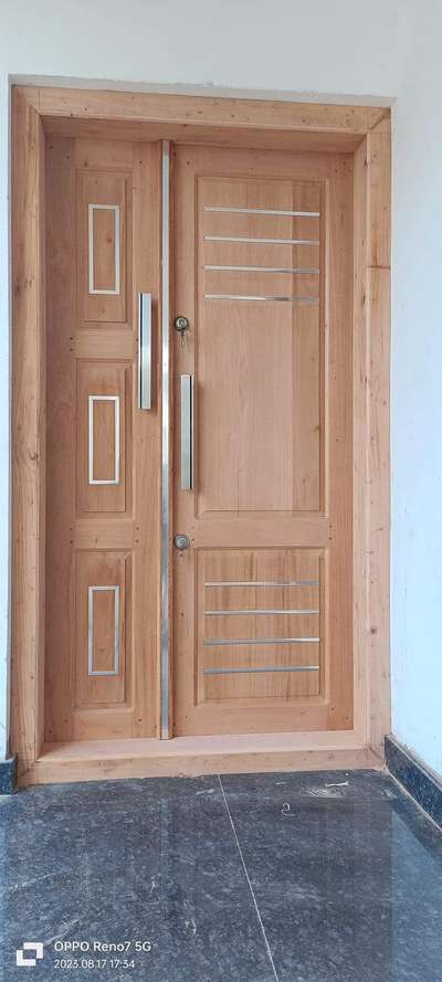 മഹാഗണി ഡോർ, #woodendoors #DoubleDoor