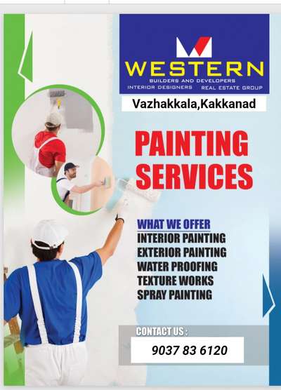 #Interior / Exterior painting#Texture painting#Spray painting#Water proofing
