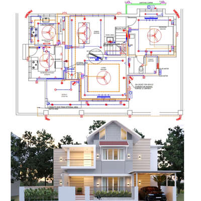 #mechanical #Electrical #Plumbing 🏗️ Why MEP Drawings are Essential Before Starting കൺസ്ട്രക്ഷൻ

തൃപ്പൂണിത്തുറ ഉള്ള ഒരു client ന് വേണ്ടി ചെയ്ത Electrical Detailed drawing.

ഒരു വീടോ കെട്ടിടമോ നിർമ്മിക്കുമ്പോൾ പലരും നേരിട്ട് ജോലികൾ തുടങ്ങാറുണ്ട് – electrician-ും plumber-ും തീരുമാനങ്ങൾ എടുത്ത് പ്രവർത്തിക്കുന്നത്. പക്ഷേ, MEP (Mechanical, Electrical, Plumbing) Detailed Drawings ഇല്ലാതെ construction തുടങ്ങുന്നത് future-ൽ വലിയ പ്രശ്നങ്ങൾക്കും extra ചെലവുകൾക്കും കാരണമാകാറുണ്ട്.

👉 അതുകൊണ്ടാണ് ഞങ്ങൾ Electrical & Plumbing Detailed Drawings എല്ലായ്പ്പോഴും clients-ന് recommend ചെയ്യുന്നത്.

🔎 Electrical & Plumbing Drawings-ന്റെ പ്രധാന ഗുണങ്ങൾ

💡 1. Clarity & Transparency

കെട്ടിടത്തിന്റെ മുഴുവൻ വൈദ്യുതി & പ്ലംബിംഗ് സംവിധാനം drawings-ൽ വ്യക്തമാകും.

വയറുകളും switch-കളും sockets-ും pipelines-ും എവിടെയാണ് എന്ന് future-ൽ ആരും confusion ഇല്ലാതെ മനസ്സിലാക്കാം.
 #ElectricalDesigns  #electricalengineer  #electricaldrawing  #MEP_CONSULTANTS  #mepdrawings  #mepengineering  #mepdrafting