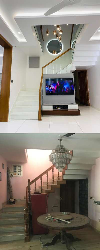 before and after interior renovation . please contact 9495175236