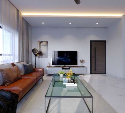 cool living space #flat interior #guruvayoor.
