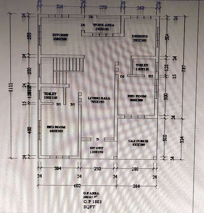 GF PLAN 100 M2 SQFT 1083