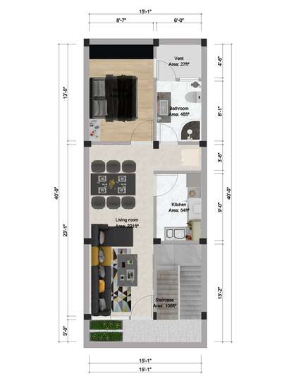 5rs per sq. ft. Contact me for house plan 
 #2DPlans #houseplan  #15×40  #interiordesign  #homeplan #homeplanners #2dDesign