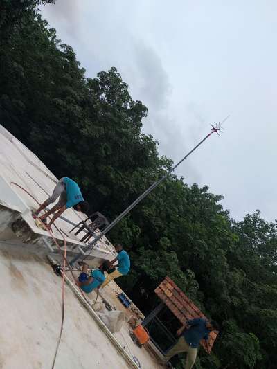 Lightning arrester installation @Melattur