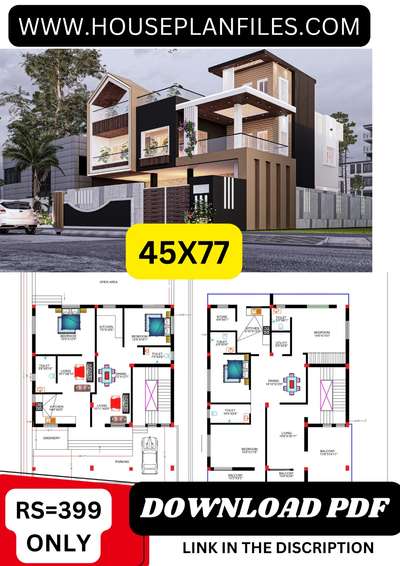 Floor plan +3D elevation 
Readymade House plan For sale only Rs-399 for details & product link please whatsapp +91 9755248864 or visit our website www.houseplanfiles.com
#ContemporaryHouse #SmallHouse #MixedRoofHouse #5LakhHouse #HouseDesigns #HouseConstruction #40LakhHouse #3500sqftHouse