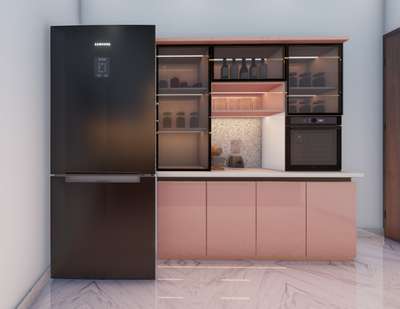 MODULAR KITCHEN 
(8'-3"X12'6")
 #KitchenInterior #ModularKitchen #laminates #flasesilling #360°panorama