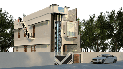 വീതി കുറഞ്ഞ സ്ഥലത്ത് ഒരു കിടിലം design
sq ft ₹5
 #exterior_Work
 #HouseDesigns