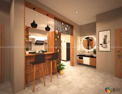 open kitchen design with dinning washing area... cont apt builders.. thrissur
9846779522, 8547009522