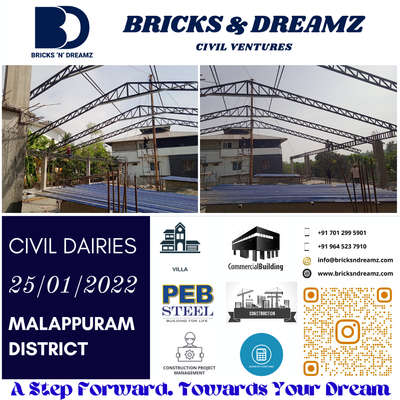 BRICKS 'N' DREAMZ
#industrialdesign #pebbuilding  #constructionsite #CivilEngineer #civilcontractors #BestBuildersInKerala