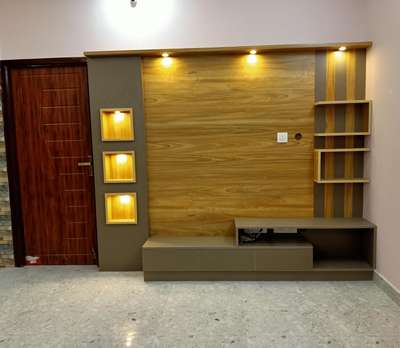 beautiful tv unit with lights  
 #InteriorDesigner  #LivingRoomTVCabinet  #lighting