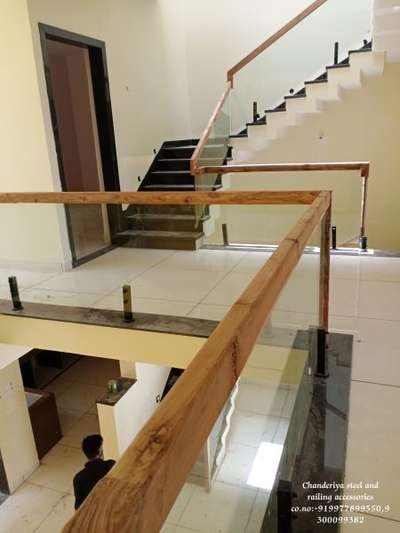 Mughe Alwar me wooden top with glass staircase railing lagwani h