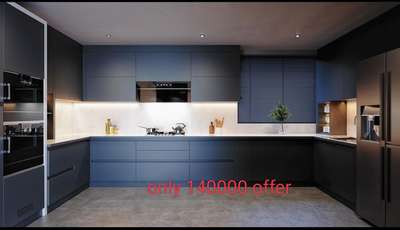 modular kitchen only 145000 with out chimminy hobe  multty wood or 710 grade Marin play.8075101553 what's up offer I months  hurry booking