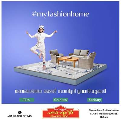 Chennalloor fashion homes. #chennalloor #FlooringTiles #ceramictiles