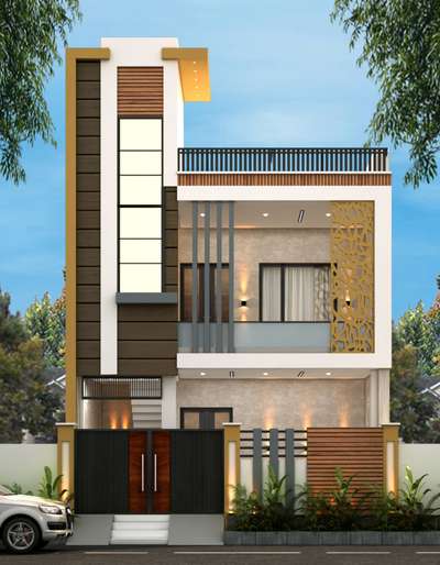 #Front Elevation #3d home design # Elevation